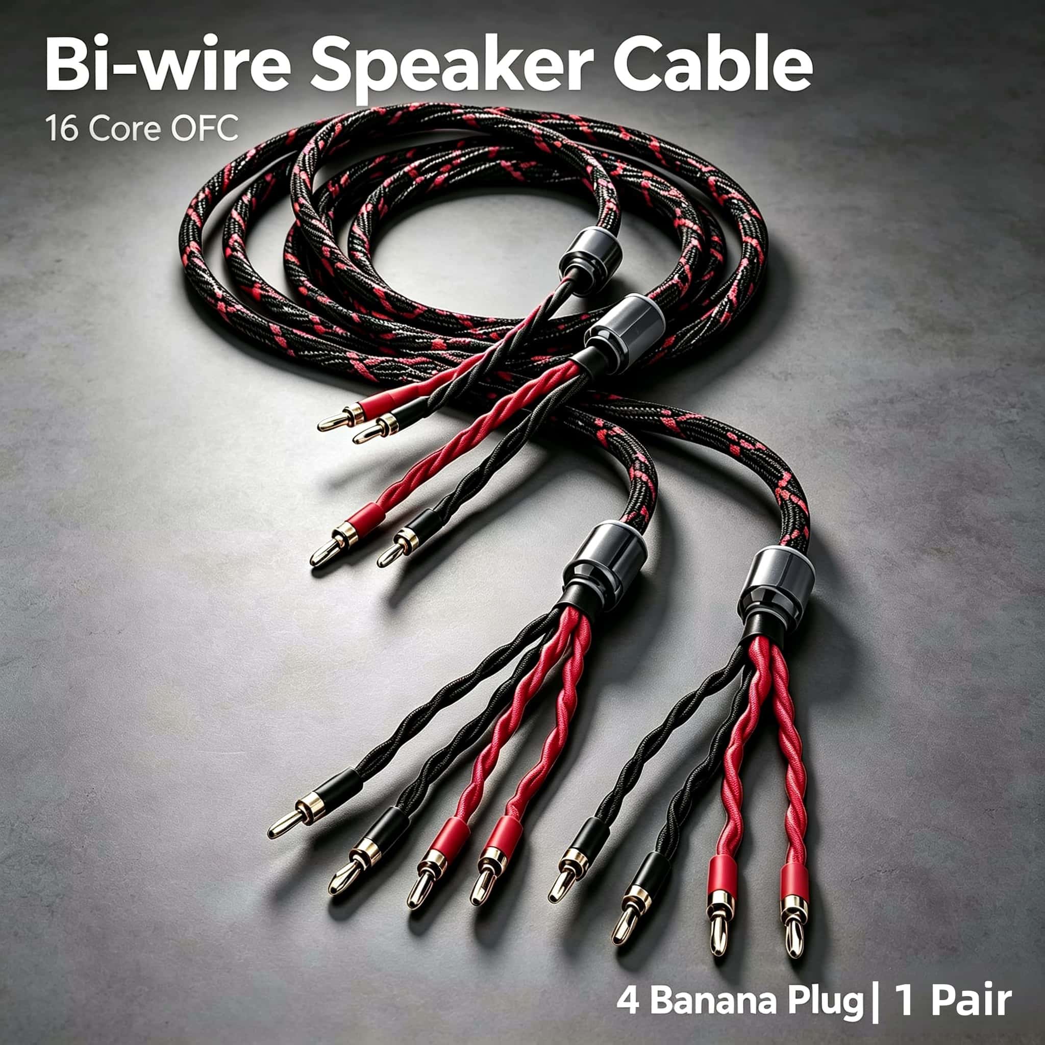 Home Cinema Solution - 16 Core OFC Bi-Wire Speaker Cable