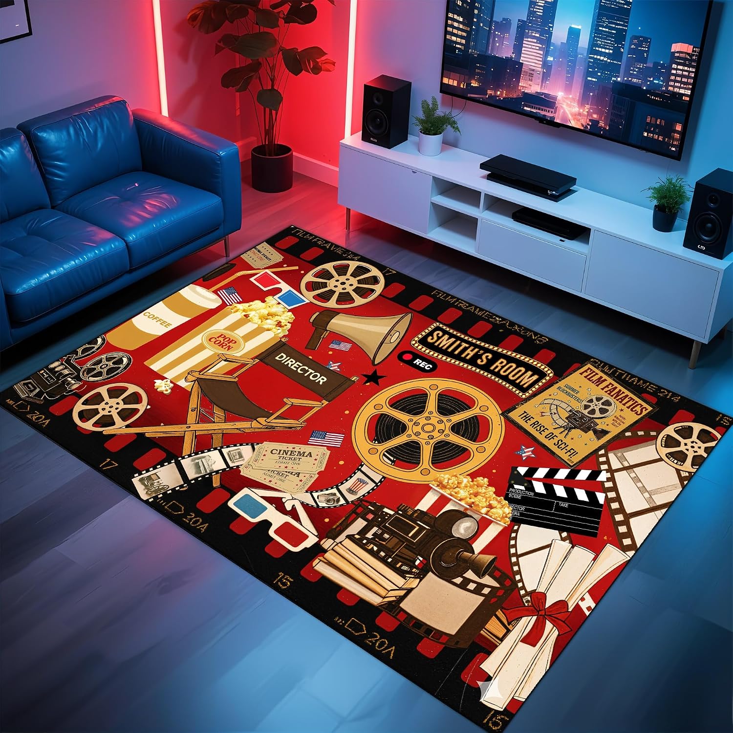 Custom Name Cinema Theme Carpe - Home Cinema Flooring 评论和价格