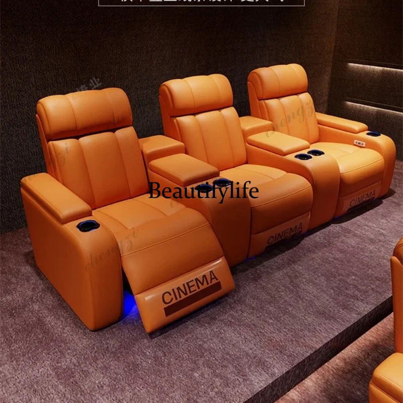 01A Luxury Genuine Leather Ele - Home Cinema Recliner Chairs 评论和价格