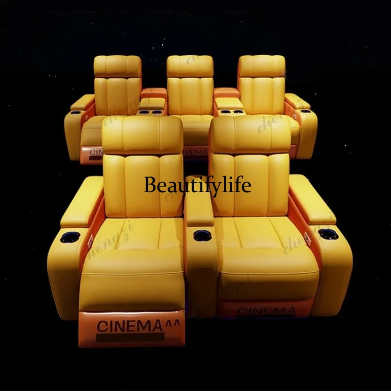 01A Luxury Genuine Leather Ele - Home Cinema Recliner Chairs 评论和价格