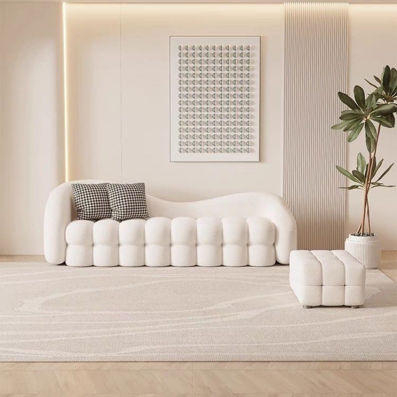 ！@ Curved Nordic Sofa Set Mode - Home Cinema Sofa 评论和价格