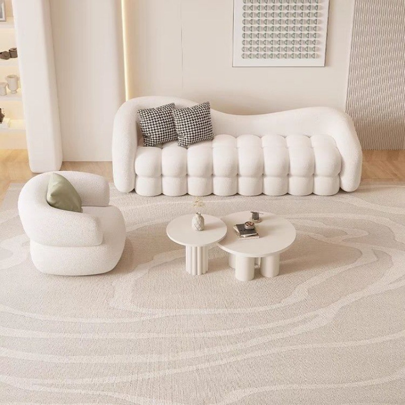 ！@ Curved Nordic Sofa Set Mode - Home Cinema Sofa 评论和价格