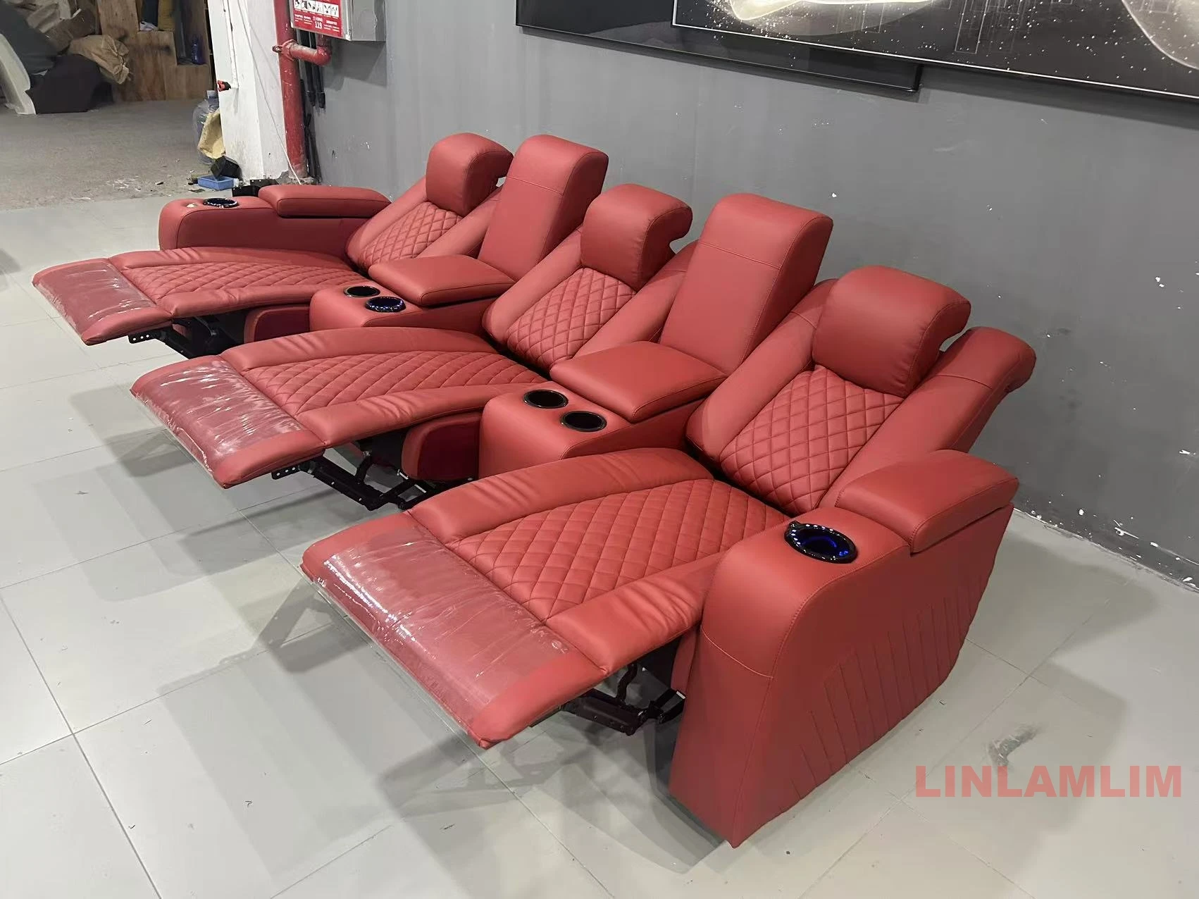 Linlamlim Luxury 3-Seat Reclin - Home Cinema Sofa 评论和价格