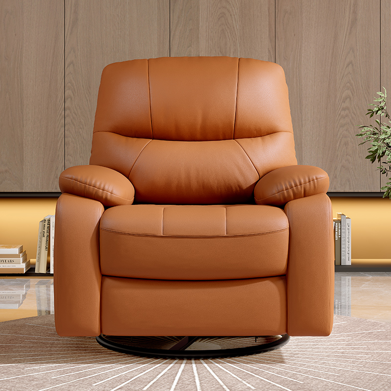 Rotatable recliner leather liv - Home Cinema Recliner Chairs 评论和价格