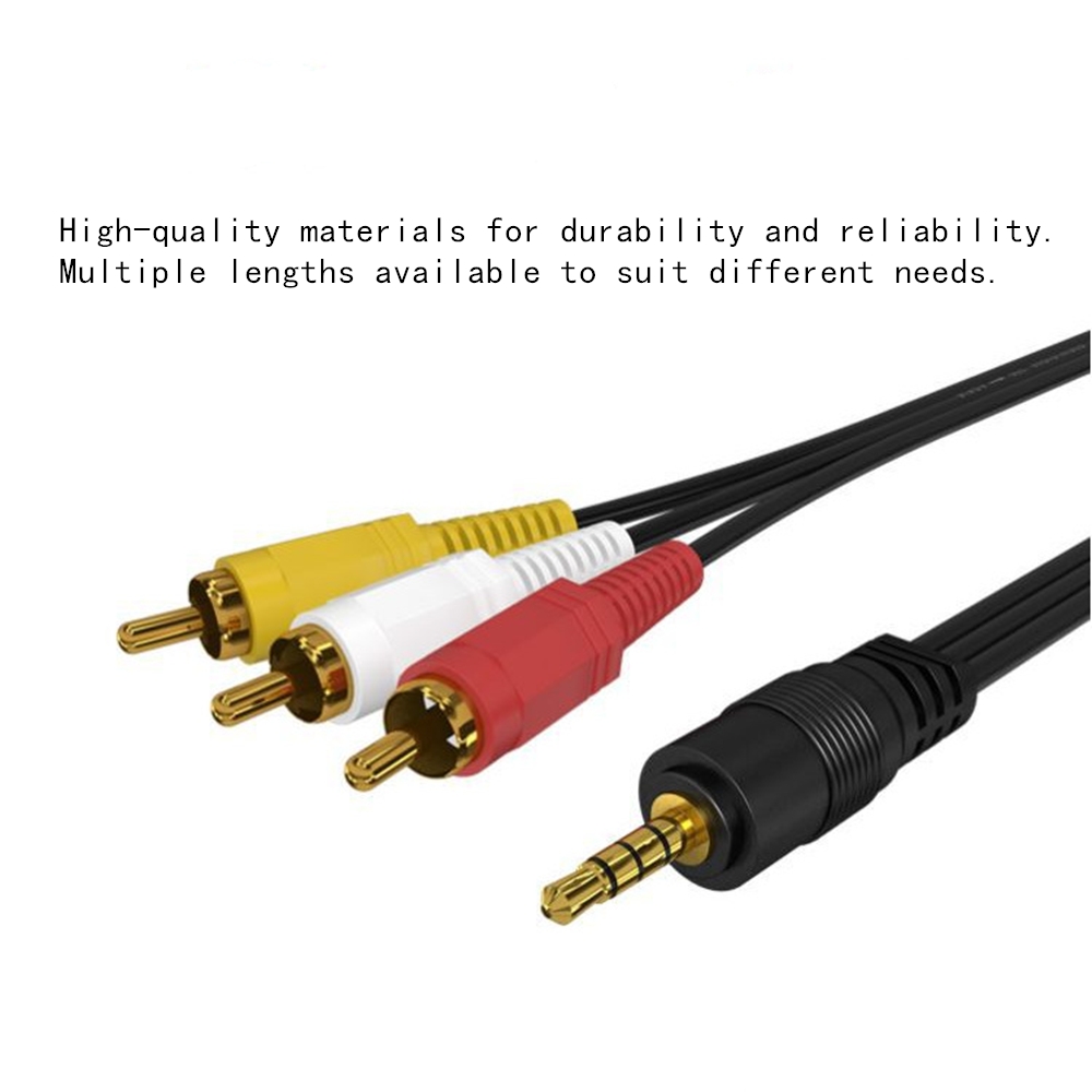 3.5mm to 3 RCA Audio Video Cab - Home Cinema Solution 评论和价格