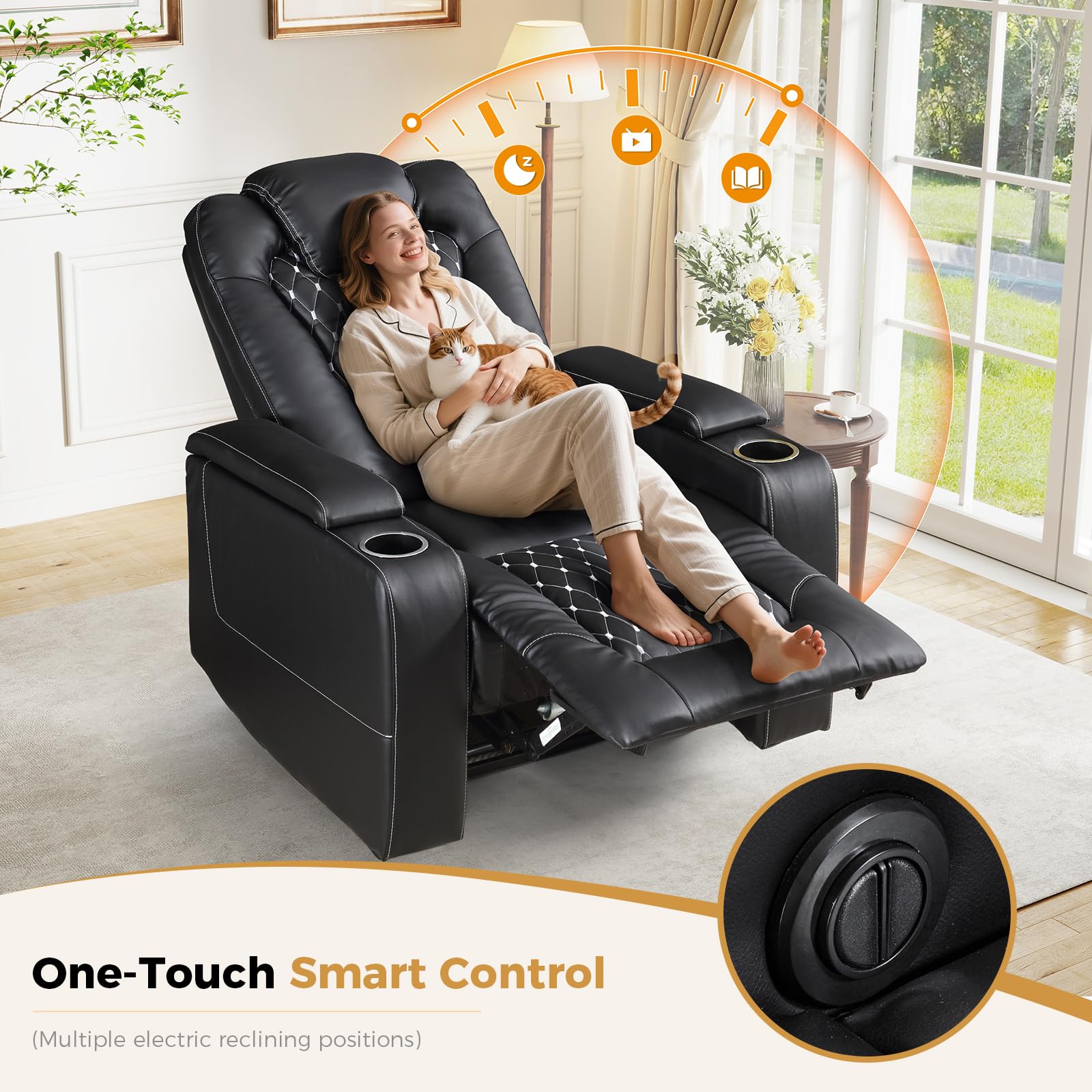 Electric Power Recliner Chair  - Home Cinema Recliner Chairs 评论和价格