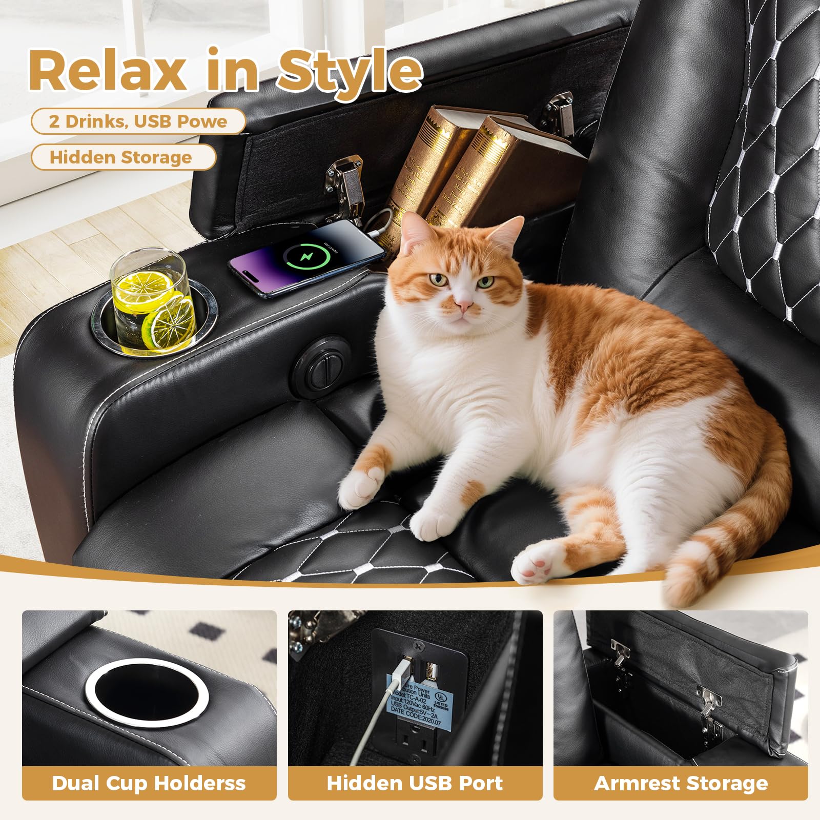 Electric Power Recliner Chair  - Home Cinema Recliner Chairs 评论和价格