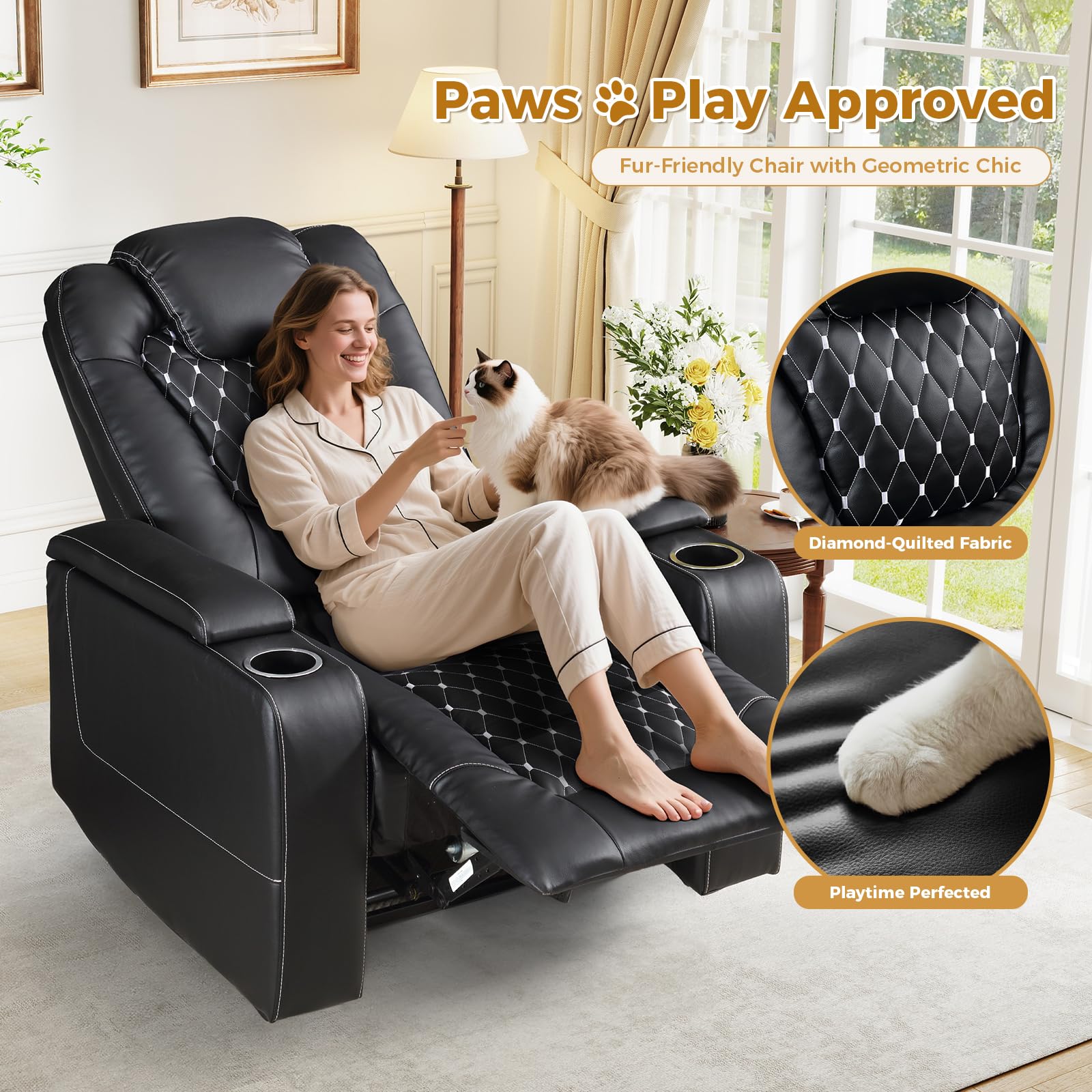 Electric Power Recliner Chair  - Home Cinema Recliner Chairs 评论和价格