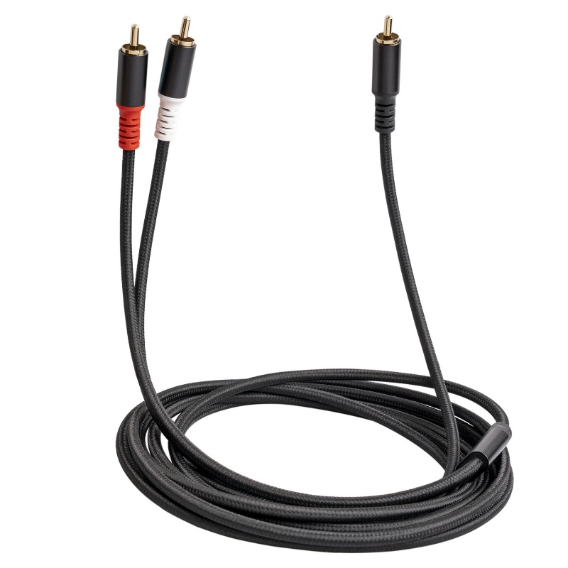 1/2/3M 1 RCA Male To 2 RCA Mal - Audio Home Cinema 评论和价格