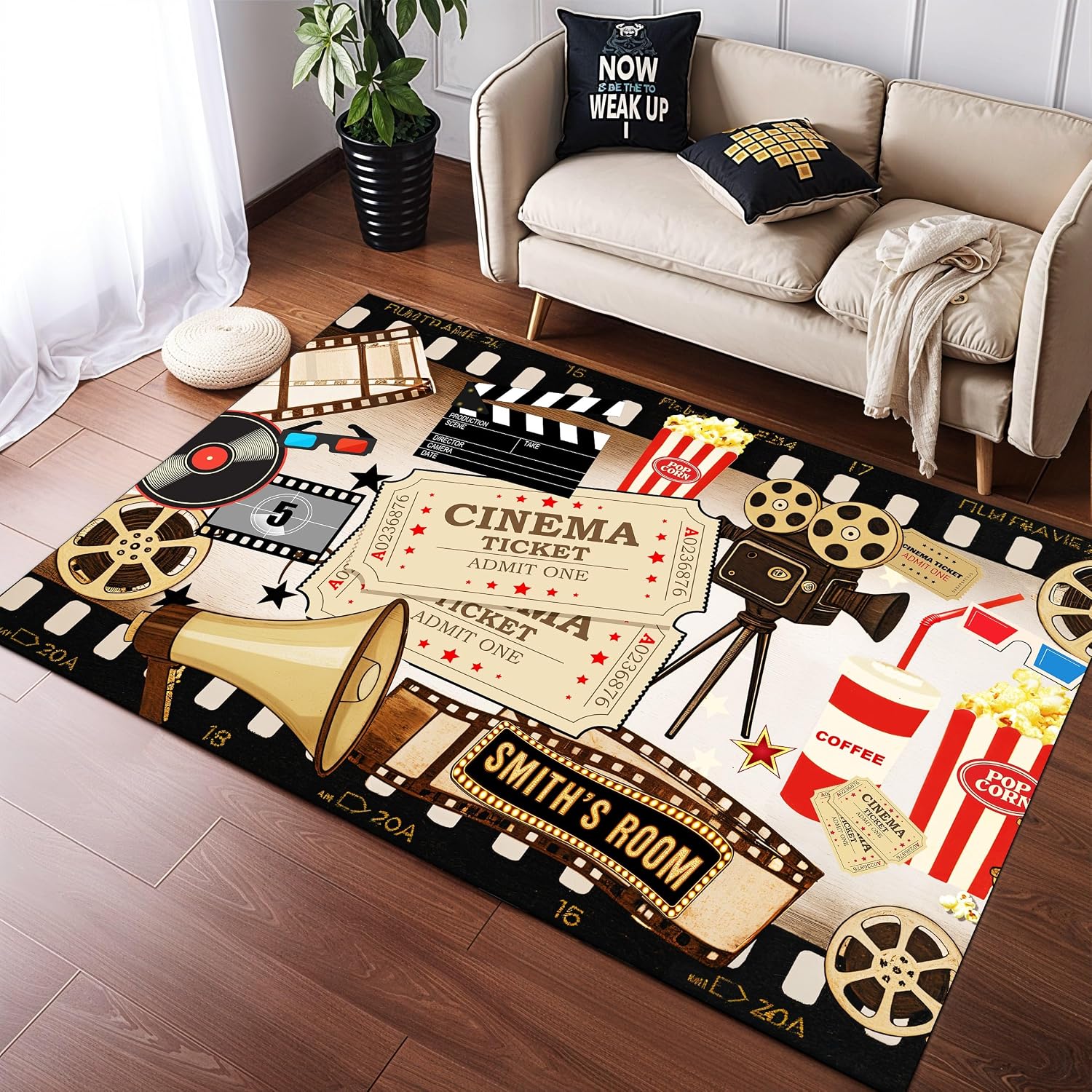 Personalized Name Cinema Carpe - Home Cinema Flooring 评论和价格