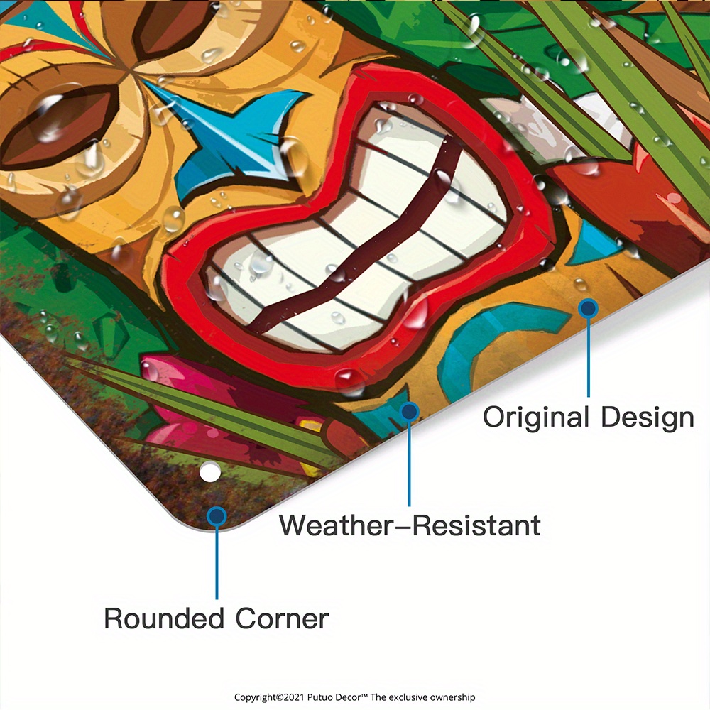 Custom  Decor Tiki Bar Sign, P - Home Cinema Classic 评论和价格