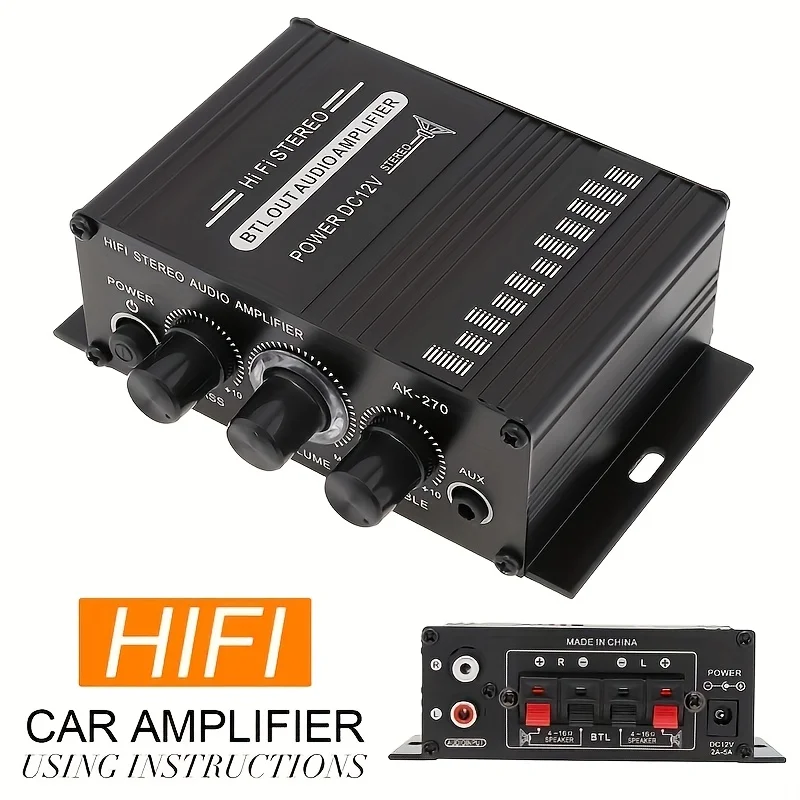 AK-270 400W Mini Power Amplifi - Home Cinema Solution 评论和价格