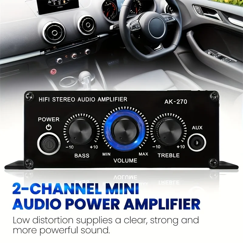 AK-270 400W Mini Power Amplifi - Home Cinema Solution 评论和价格