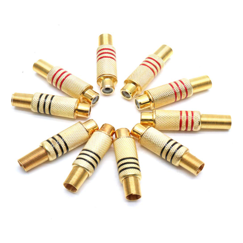 4PCS RCA Plug Gold Plated Sold - Home Cinema Solution 评论和价格
